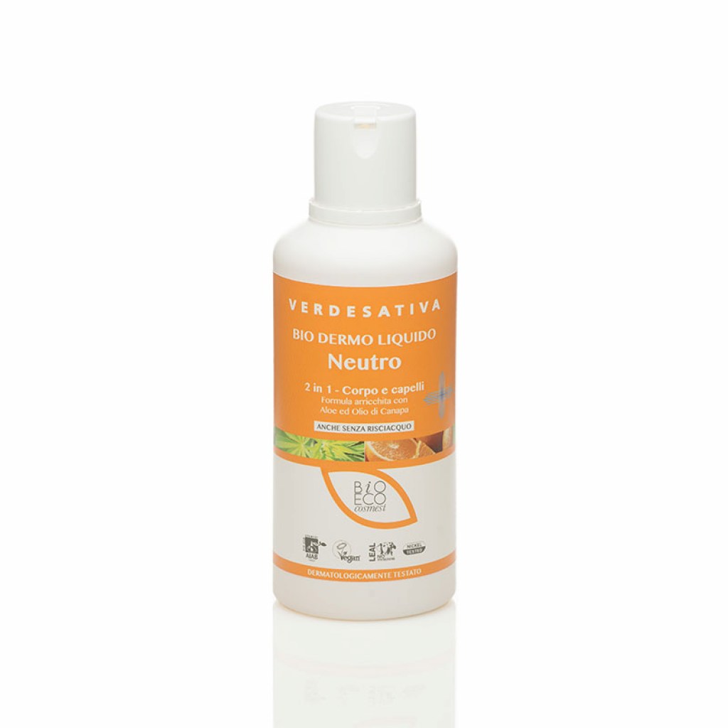 verdesativa bio dermoliquido neutro - corpo e shampoo